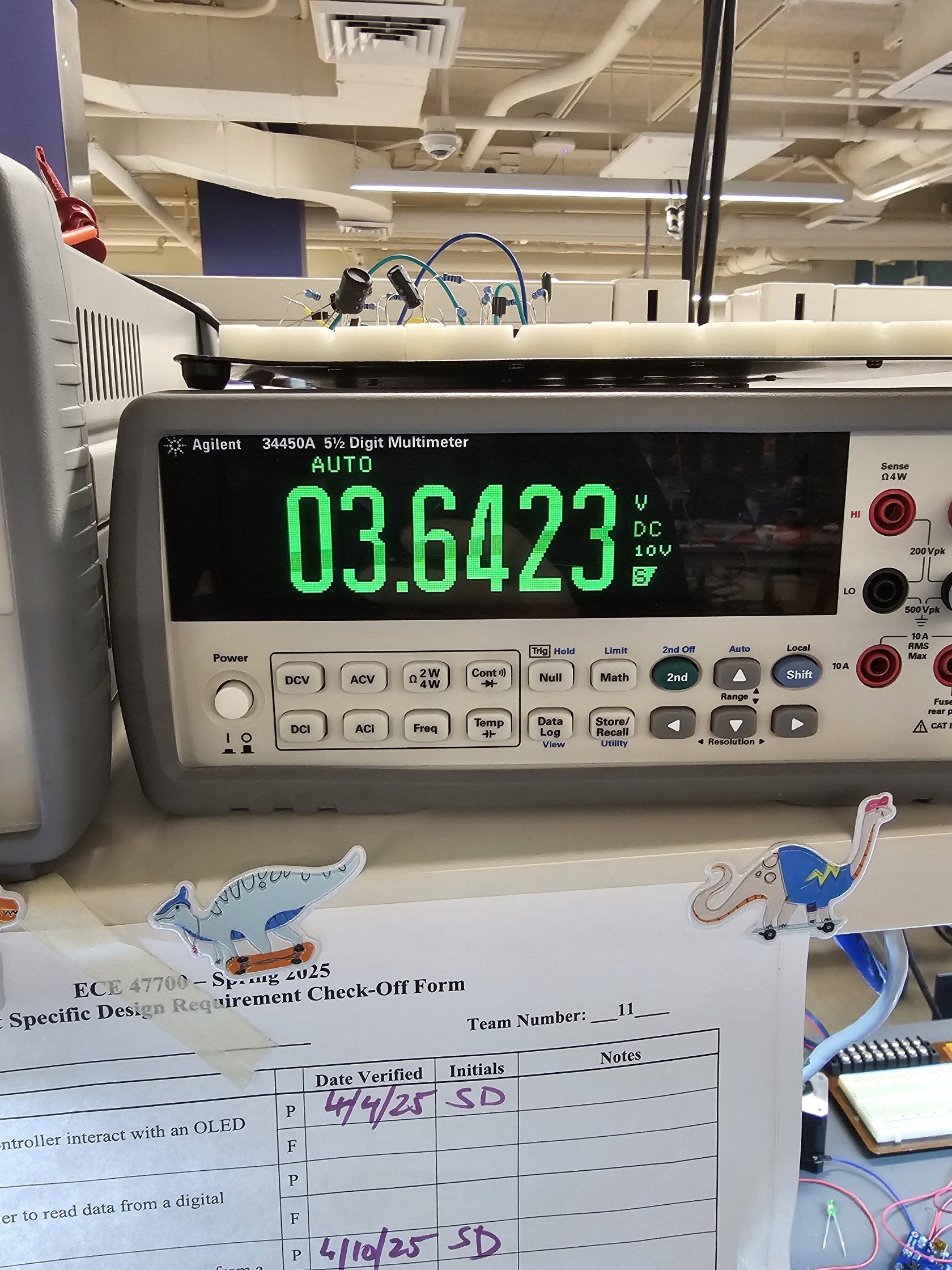 Battery voltage unchanged